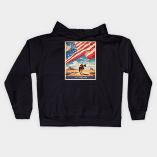 Oklahoma United States of America Tourism Vintage Poster Kids Hoodie